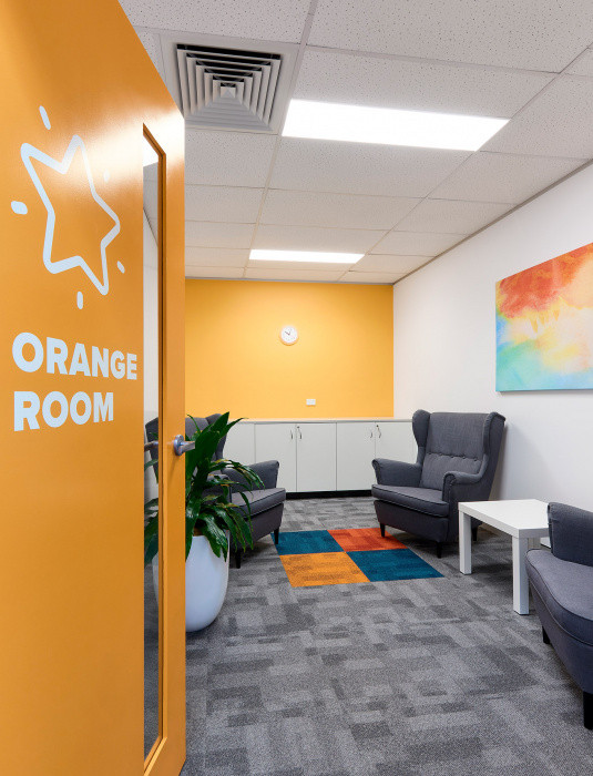 beam tuggerah office orange room portrait image